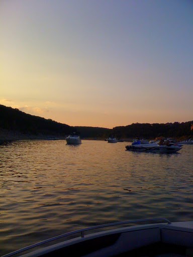 lake travis sunset boating